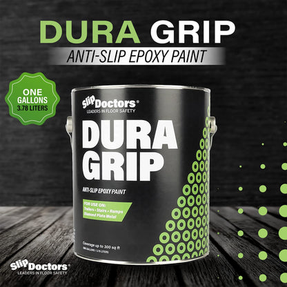 Dura Grip Anti-Slip Paint for Concrete, Wood, Tile and Metal – Non-Skid Coating for Floor, Decking and Ramps – Gallon (Sand)