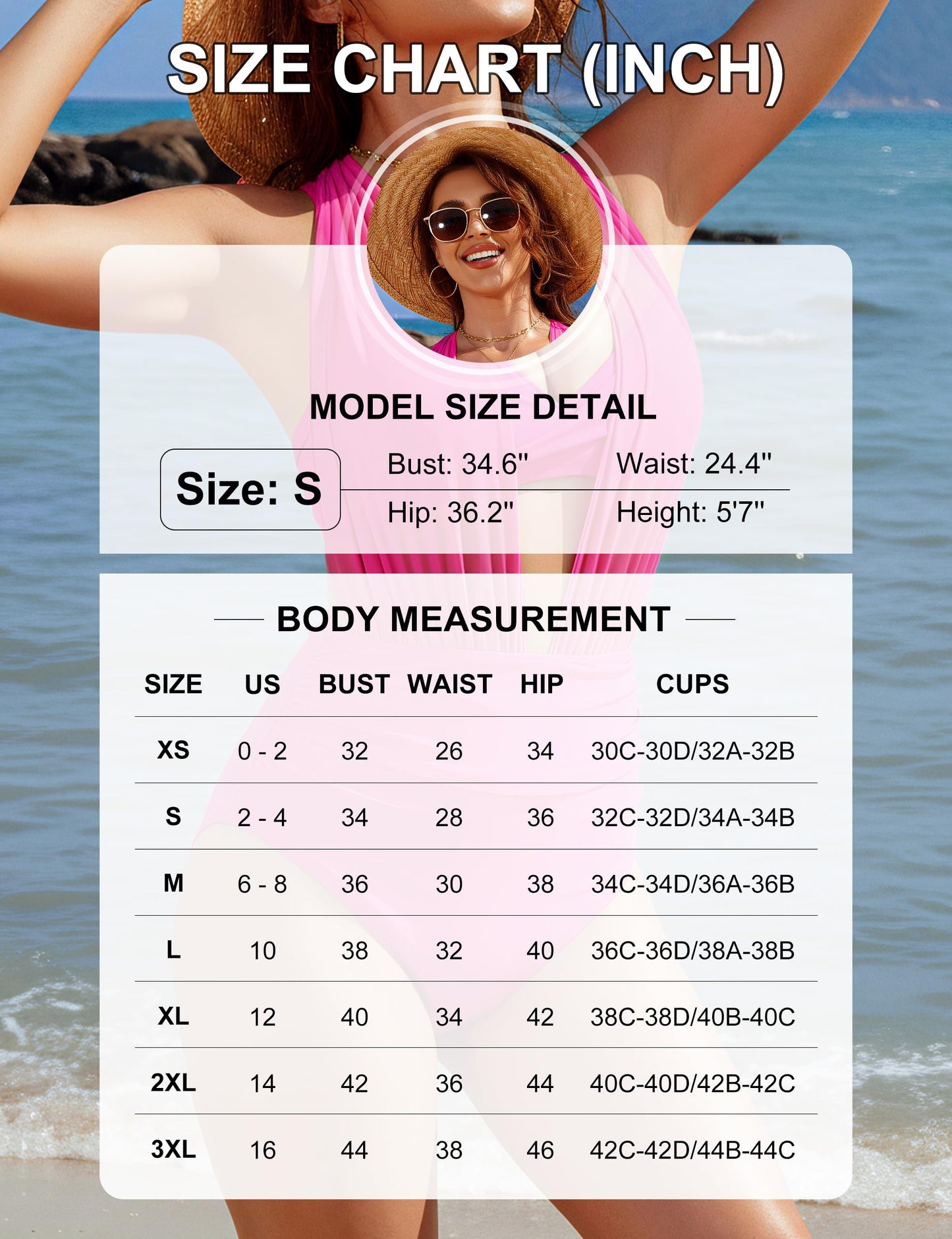 Blooming Jelly Womens High Waisted Bikini Sets Tummy Control Swimsuits 2 Piece Sexy Bathing Suits 2026 L, Stripe Blue