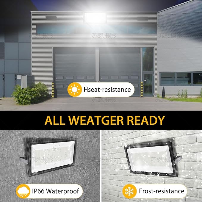 600W 2pack LED Stadium Flood Lights ,(3050W Equivalent)67500LM Super Bright LED Arena Outdoor Lights,100-277V IP66 Waterproof 5000K Daylight White Commercial Lighting for Sports Fields and Counts