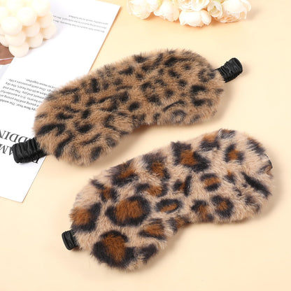 2 Pack Plush Sleeping Eye Mask Soft Plush Eye Mask Fuffy Eye Cover Comfortable Sleep Mask Blindfold Rainbow Faux Fur Eye Shade for Women, Men and Kids Travel Nap Sleeping 565488_2_3pL1H9vJ3
