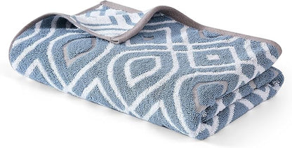 Modern Threads Oxford 6-Piece 100% Cotton Towel Set – Yarn Dyed Jacquard &