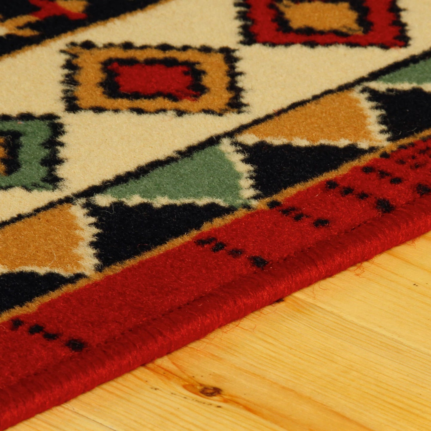 Superior Aztec Collection 4' x 6' Area Rug, Attractive Rug with Jute Backing, Durable and Beautiful Woven Structure, Bright and Bold Southwest Style Bordered Rug