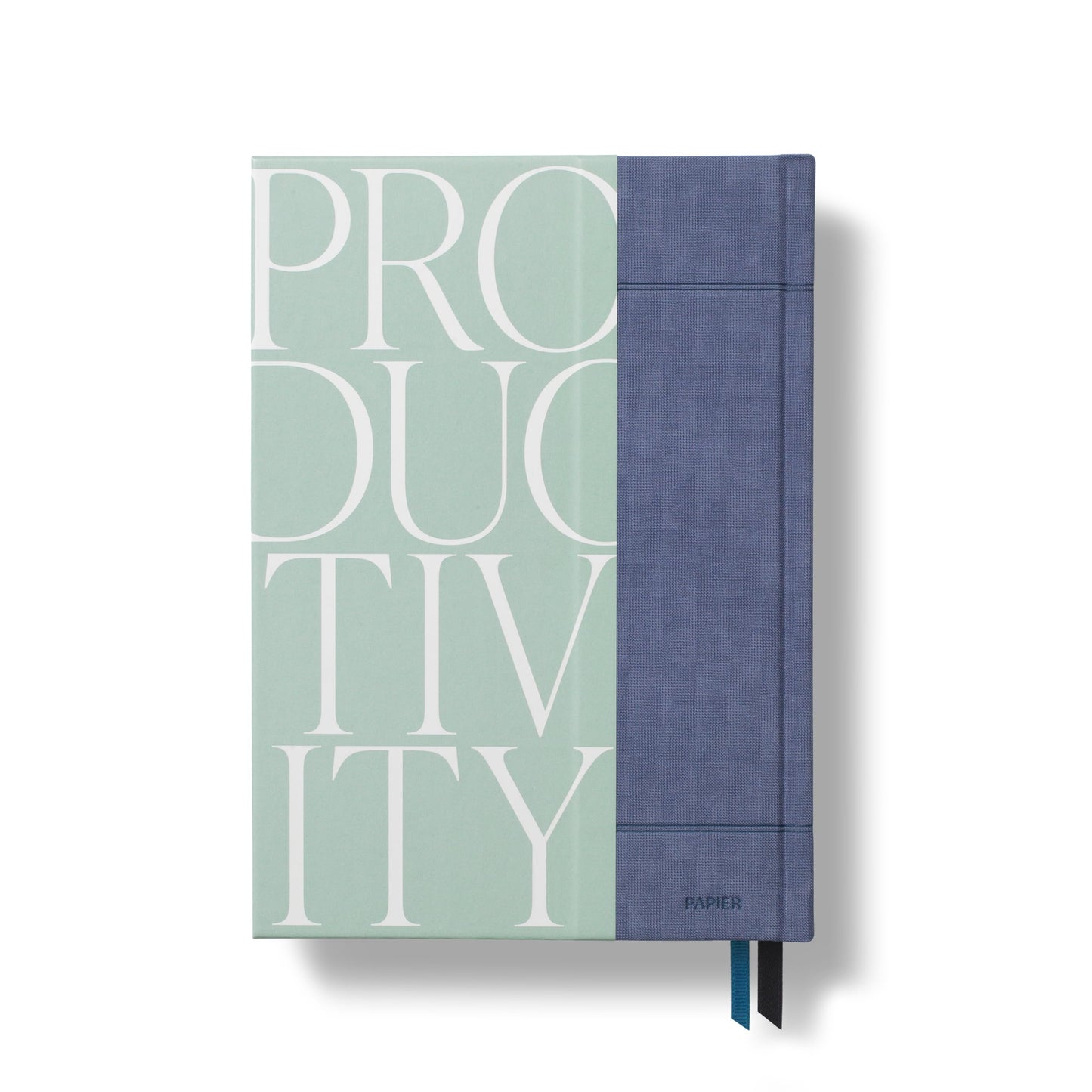 Papier Modern 16-Week Undated Productivity Planner | Serif Fabric Hardcover | Planning & Motivation Essential | Daily, Weekly Goal Setting | Plan Fitness, Health, Business & Life Success | A5 Size
