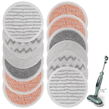 Pads for Shark Steam Scrub Mop: 12 Pack Spin Mop Refills Fit for Shark S7000 S7001 S7000C S7201 S7000AMZ S8201 S8001 Steam and Scrub Pads - Hard Floor Steam Mop Washable Pads S7001TGT