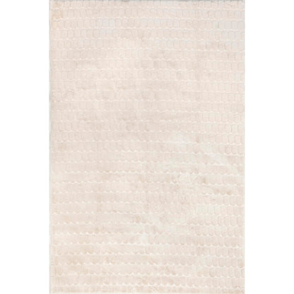 Nuloom Nia Beige, 7'6" x 9'6", Cozy Shag, Fluffy and Soft, High Traffic, Stain Resistant, Easy Clean, Durable Machine Washable Area Rug for Bedroom, Living Room, Dining, Den, Foyer, Entryway