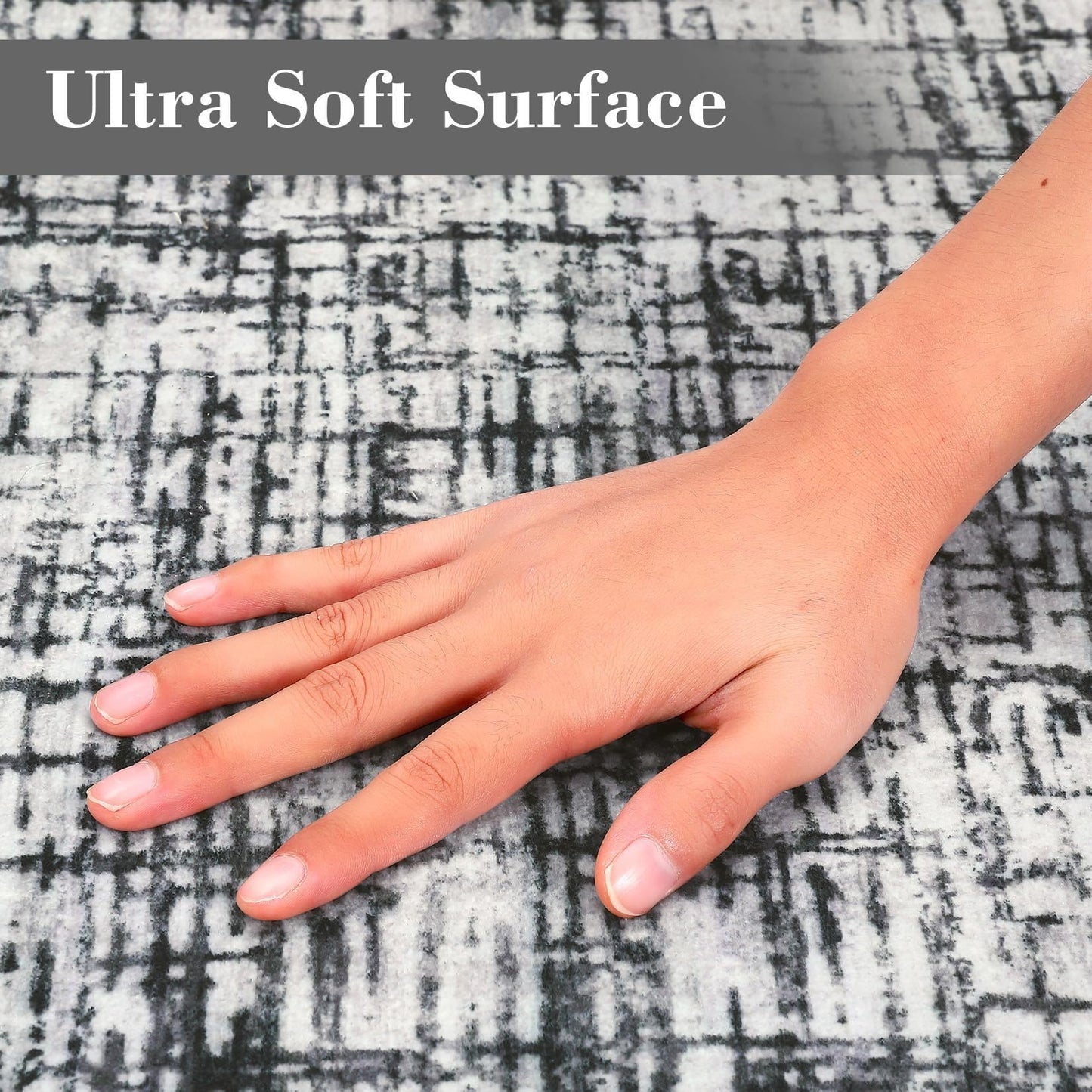 Gray Brown Concentric Circle Abstract Shape Irregular Rug for Living Room Bedroom Guestroom Washable Low Pile Shag Carpet Unique Designer Home Office Dorm Kitchen Hallway Anti Slip Runner Mat 2x3