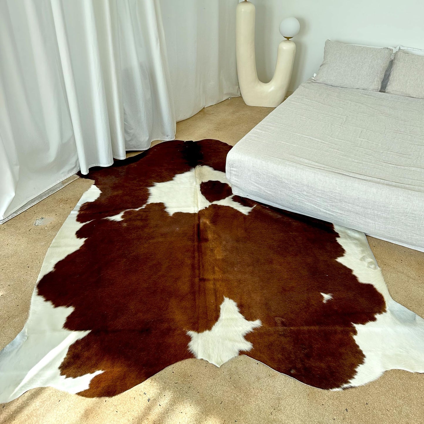 Appaloosa Cowhides Genuine Cowhide Rug - Natural Leather Hide Rugs for Living Room & Area Rug for Bedroom - Real Cowhides Rug for Rustic Home Decor - Authentic Brown & White Cowhide Rugs 6x7-8ft