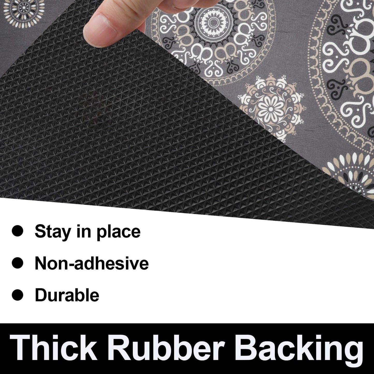 AiBOB Waterproof Under Sink Mat, Absorbent Quick Dry Sink Liners Protect Cabinets, Durable Shelf Liners, Slip Resistant and Non-Adhesive, 24X36, Multi