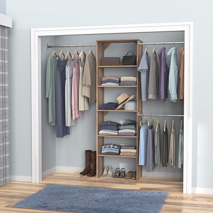 ClosetMaid SuiteSymphony Wood Closet Organizer Starter Kit
