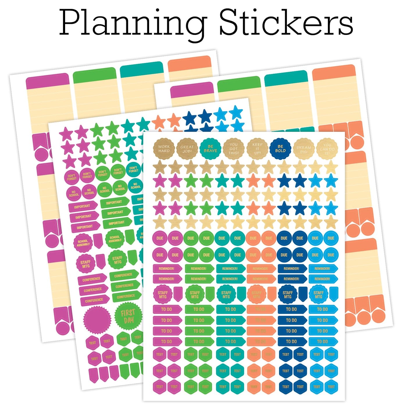 DELUXE TEACHER PLANNER Aug 2026-Jul 2027 8.5x11 Daily Weekly Monthly Organizers with 7 Periods, Pocket Folder, Dated Calendar, Page Tabs, Bookmark and Planning Stickers (Black Tree Seasons)