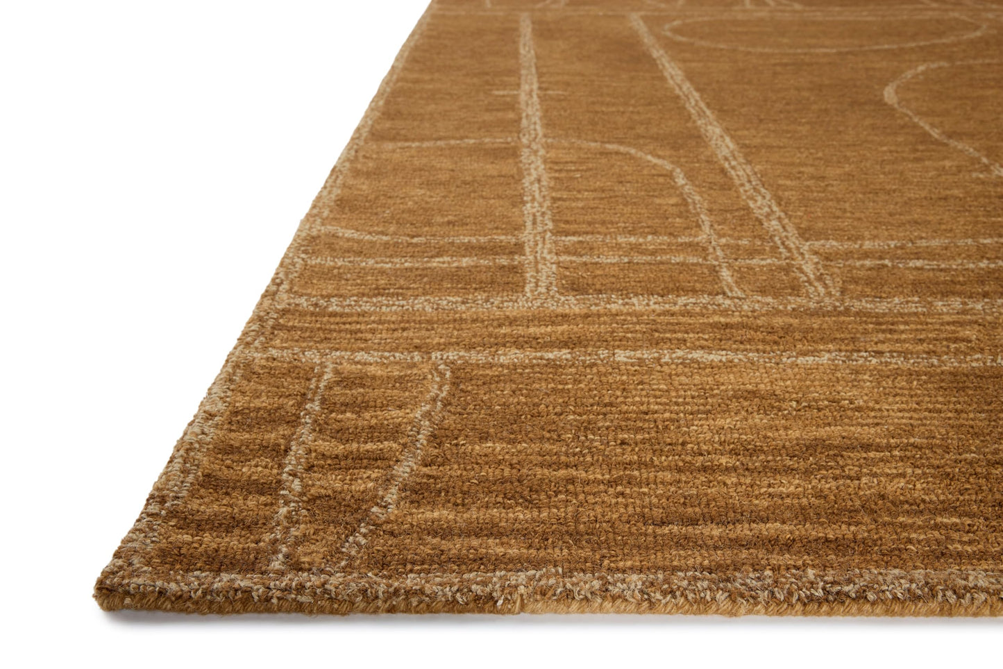 Loloi Jeremiah Brent Barrow Collection BAR-03 Clay/Natural 7'-9" x 9'-9" Area Rug