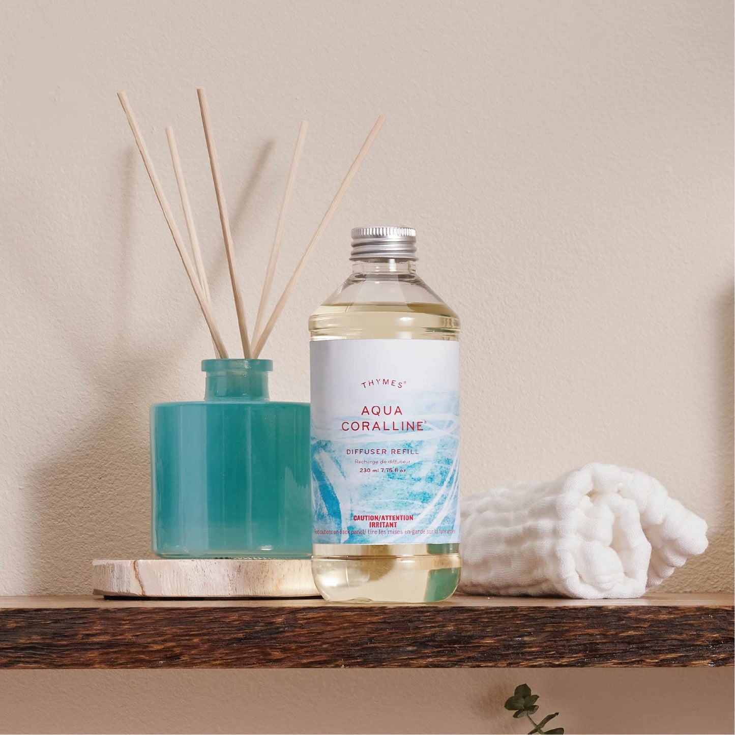 Thymes Reed Diffuser Oil Refill - Diffuser Oils Scents for Home Refill - Use for Reed Stick Room Air Fresheners (Frasier Fir, 7.75 fl oz)
