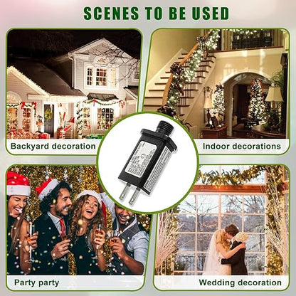 30V 9W LED Transformer Replacement Class 2 Power Supply for Christmas String Light Inflatable Decorations LED Controller IP44 Waterproof Low Voltage