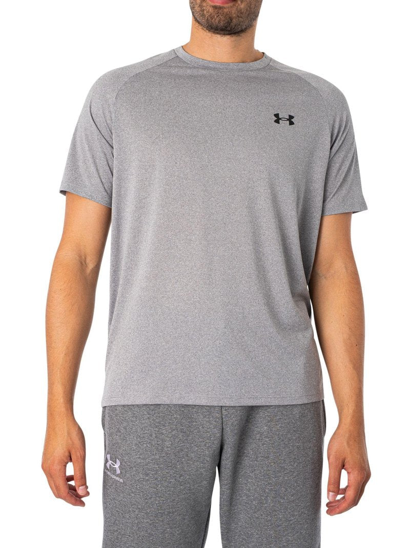 Under Armour Men's Tech 2.0 Short-Sleeve T-Shirt , Steel Light Heather (036)/Black, Large