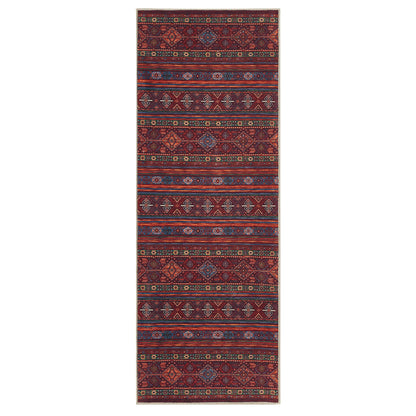 Keen Home Design 30"x84" Rug - Machine Washable Runner Rug with Non-Slip Backing, Ideal for Hallway, Entryway, Kitchen, Laundry Room - Vintage, Easy Clean, Durable, Low Pile Rug - (2'6" x 7')