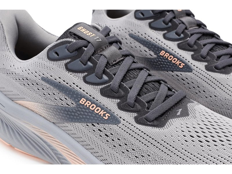 Brooks Women's Ghost 17 Alloy/Blackened Pearl/Peach 5 Medium