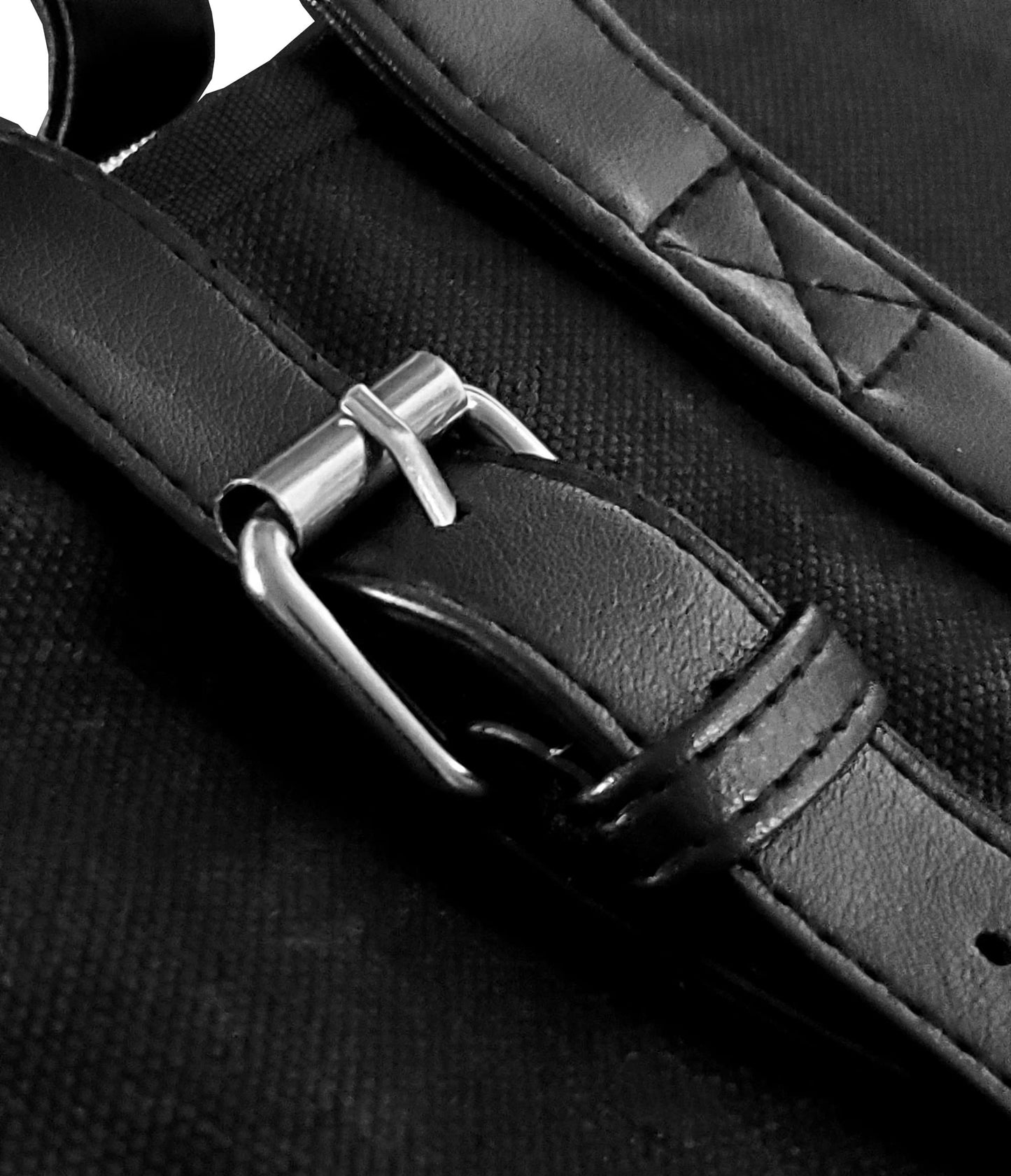 Ergo Chef Heavy Duty Waxed Canvas 10 Pocket Chef Knife Roll Bag Knife Case with Mesh Tool Pocket (Black) Durable Knife Case with Handle, Removable Shoulder Strap & Large Zippered Mesh Pocket