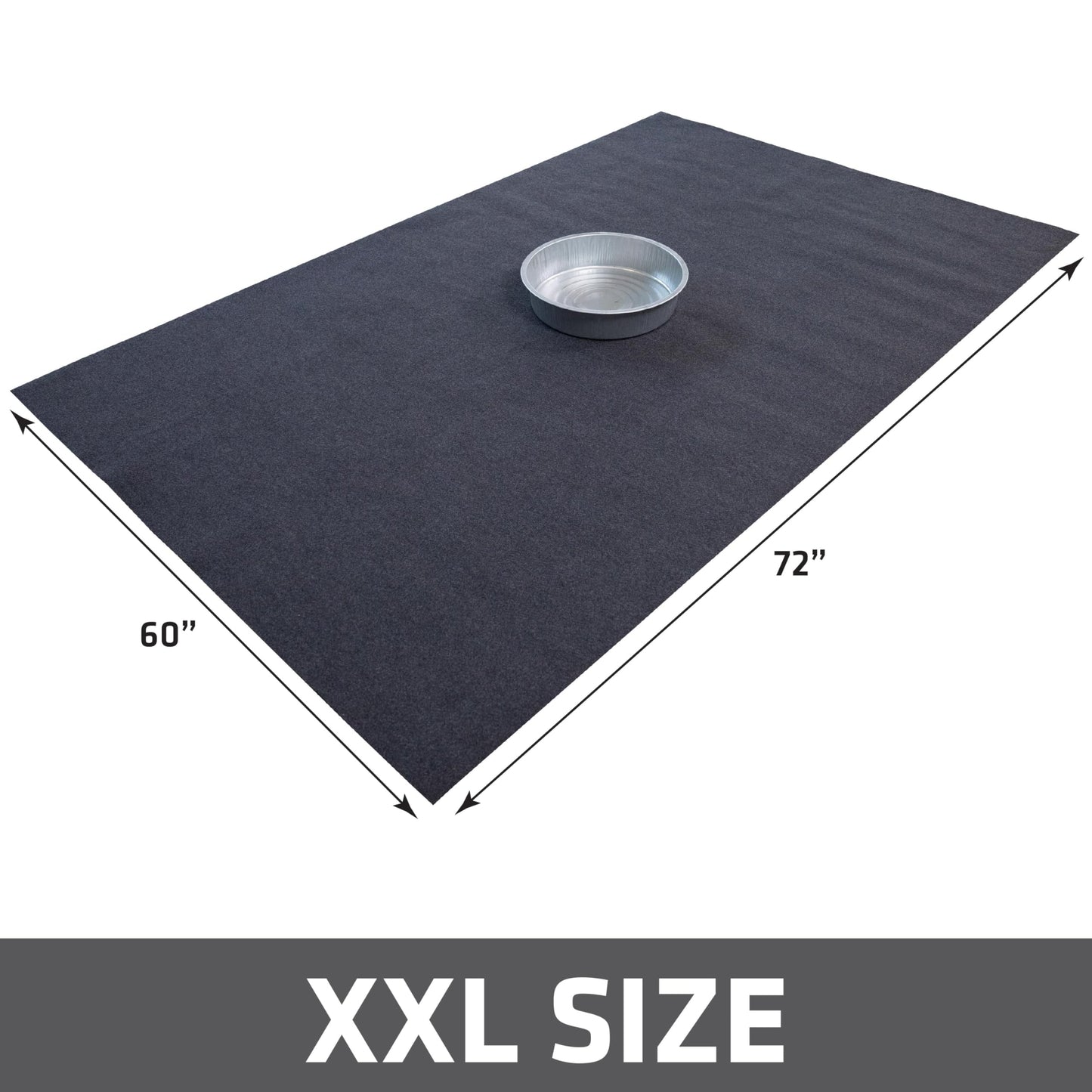 Drymate Premium Maintenance Mat Oil Spill Garage Floor Mat (60" x 72"), Absorbent, Waterproof, Contains Liquids, Protects Garage Surface or Driveway, Reusable, Washable, Durable (USA Made)