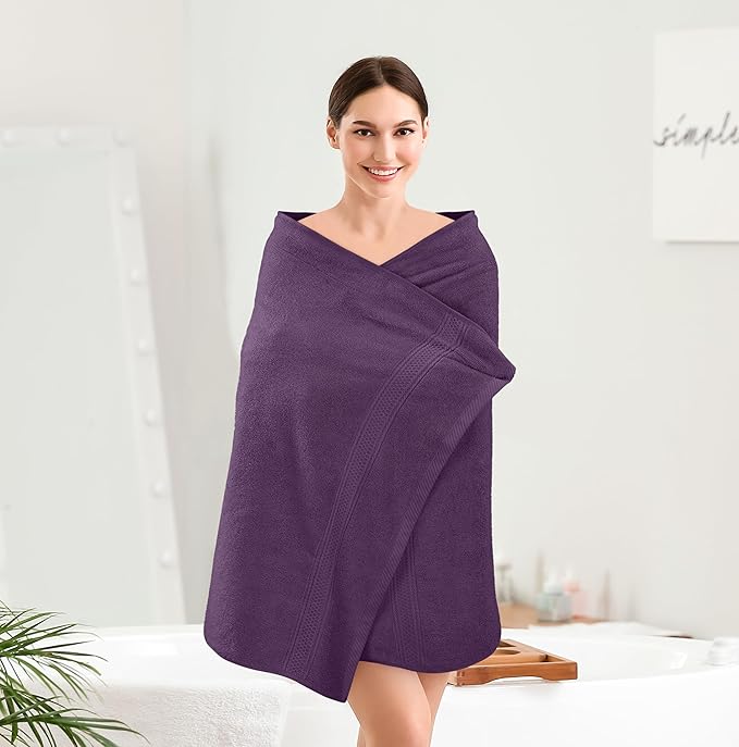 Utopia Towels 4 Pack Premium Bath Towels Set, 27 by 54 Inches, 100% Ring Spun