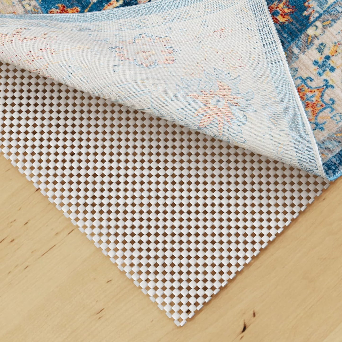 MIXCOOL Non Slip Rug Pad Gripper 8x10 Feet Extra Thick Pads for Hardwood Floors,Anti Skid Mat Under Carpet,Runner Keep Area Rugs Safe and in Place