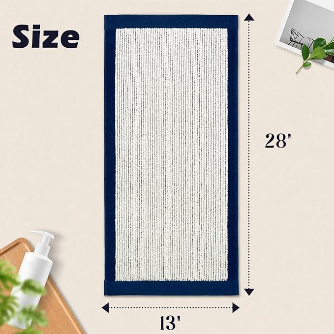 Cleanbear Hand Towels for Bathroom Set of 4, Jacquard Weave Bath Hand Towels