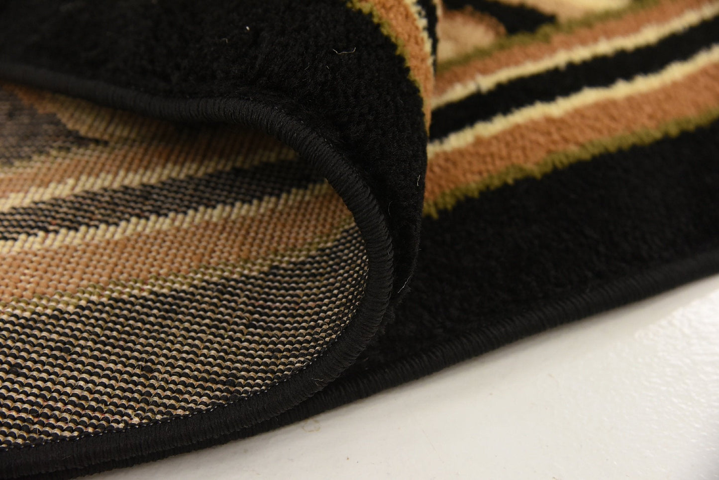 Unique Loom Wildlife Collection Animal Inspired with Cheetah Bordered Design Area Rug (8' 0 x 8' 0 Round, Ivory/Black)