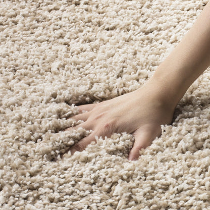 SAFAVIEH Area Rug 8x10 - California Shag Collection - Large - Beige, Non-Shedding & Easy to Clean, Ultra Plush Thick Pile, Ideal for Living Room, Bedroom, Dining Space (SG151-1313)