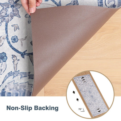 KEYDOL 5x7 Premium PVC Floor Mat, Waterproof Vinyl Rug & Plastic Floor Protector for Kitchen Table, Dining Room, Non-Slip Indoor Outdoor Use, Large Area Cover, Safe for Hardwood Floors
