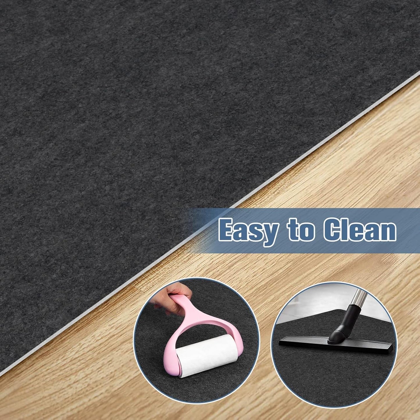 Placoot Desk Chair Mat for Hardwood Floor & Tile 55"x35" Office Chair Mat for Rolling Chairs Large Anti-Slip-Recyclable Material Computer Chair Rug for Office/Home