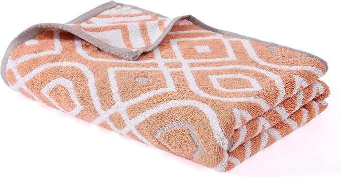 Modern Threads Oxford 6-Piece 100% Cotton Towel Set – Yarn Dyed Jacquard &