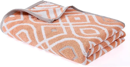 Modern Threads Oxford 6-Piece 100% Cotton Towel Set – Yarn Dyed Jacquard &