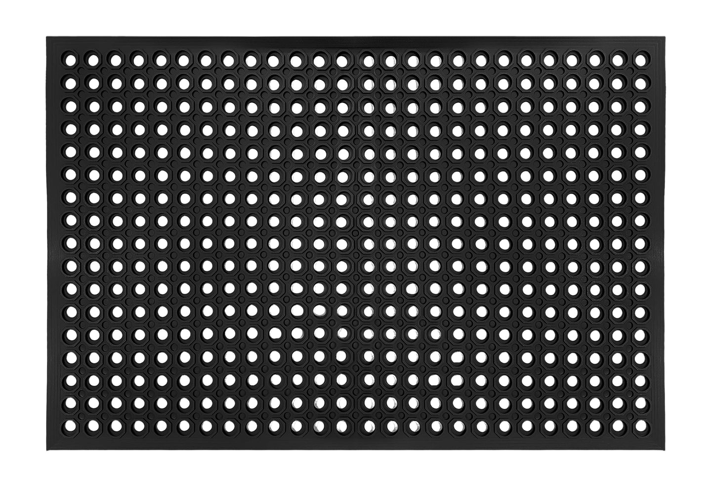 Nexboraque Large Rubber Mat Heavy Duty Drainage Mat 59" x 35" Anti-Fatigue Floor Mat for Kitchens Garage Garden Restaurants Workshops Indoor Outdoor