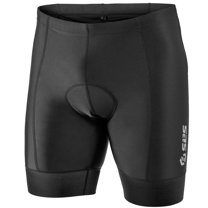 SLS3 Triathlon Shorts Mens – Tri Shorts Mens – 2 Pockets FRT – Designed by Athletes for Racing (Midnight Black, Medium)