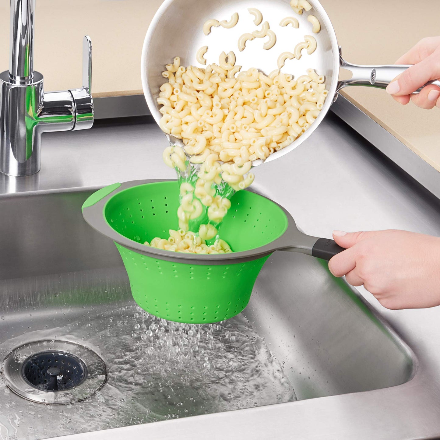 OXO Collapsible Colander, 3.5 quart, Green