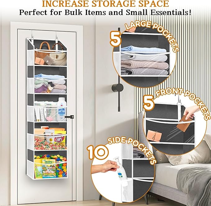 Ofiray-home 2 Pack Over Door Organizer