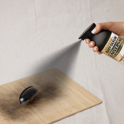 Rust-Oleum 245196 Universal All Surface Spray Paint, 12 oz, Gloss Black