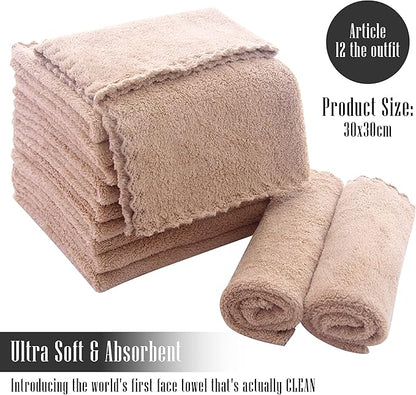 TENSTARS 12 Pack Premium Washcloths Set