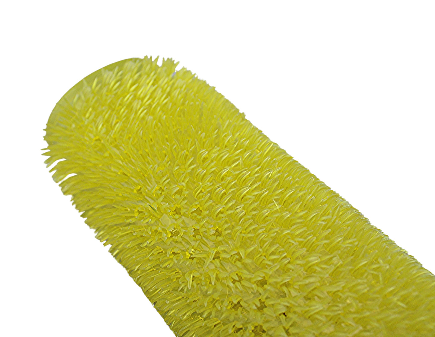 Grass Textured Spa Quality Foot Scrubber Bathmat Bathroom Tub & Bath Mat Anti-Slip 24.5" x 13.5" (Yellow)