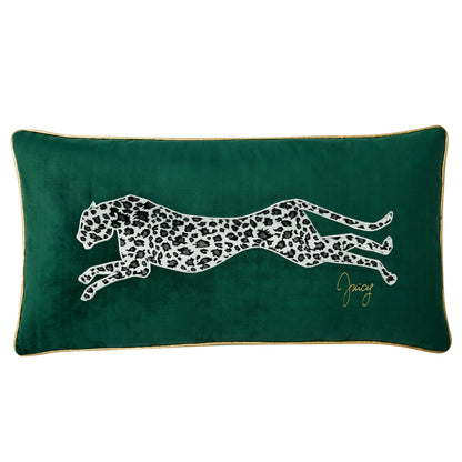 Juicy Couture – Decorative Accent Pillow Velvet Safari Leopard Premium Reversible Throw Pillow Living Room and Bedroom Décor Measures 14" x 24" Cheetah on White