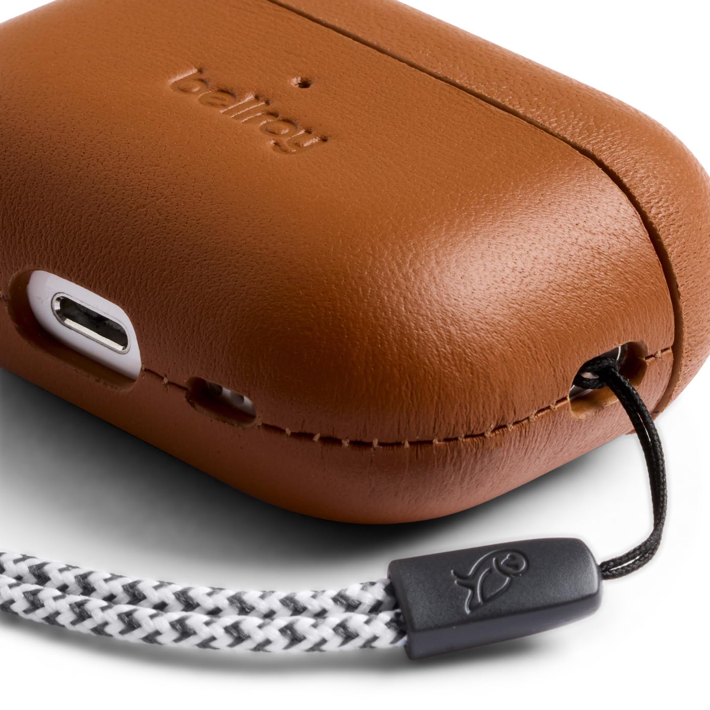 Bellroy Pod Jacket Pro – Second Edition (Leather Case for Apple AirPods Pro 2nd Generation) - Terracotta
