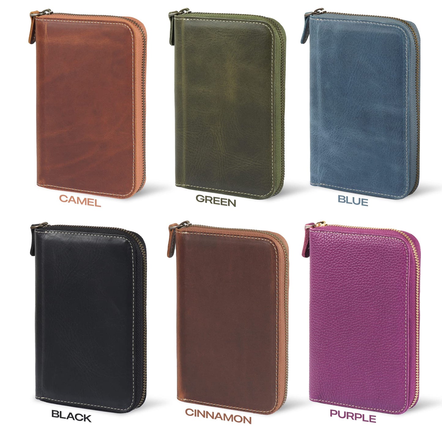 Londo Genuine Leather Padfolio – Portfolio Folder with Pencil Holder, Notepad & Zipper Closure for Business, Office & Travel