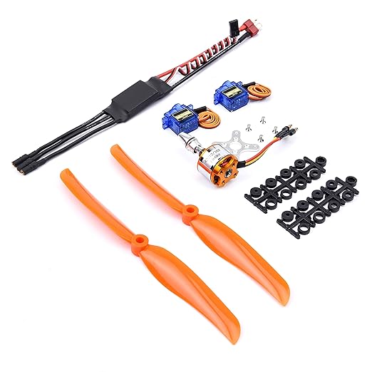 RC A2212 1400KV Brushless Motor+30A ESC+SG90 Servos+8060 Propeller for RC Plane Airplane