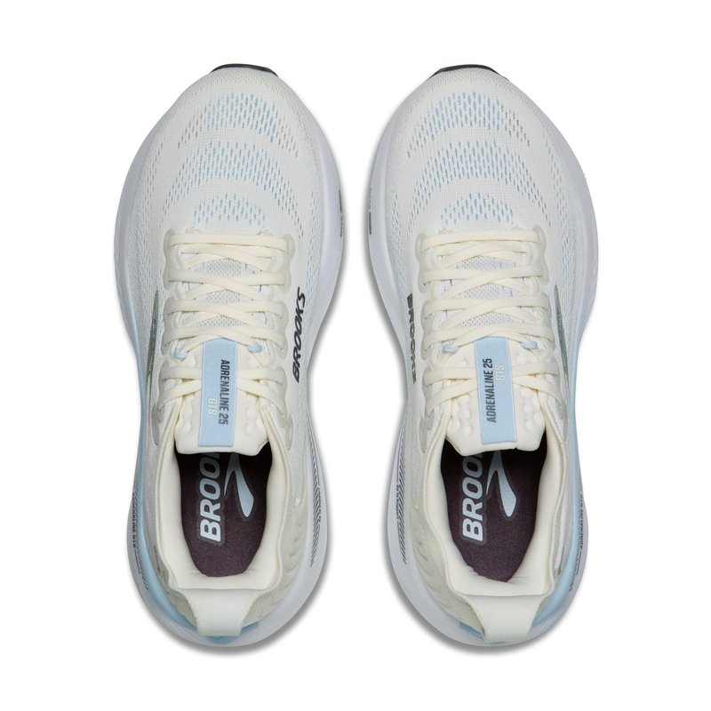 Brooks Women’s Adrenaline GTS 25 Supportive Running & Walking Shoe - Star White/Nantucket/Chrome - 6 Medium