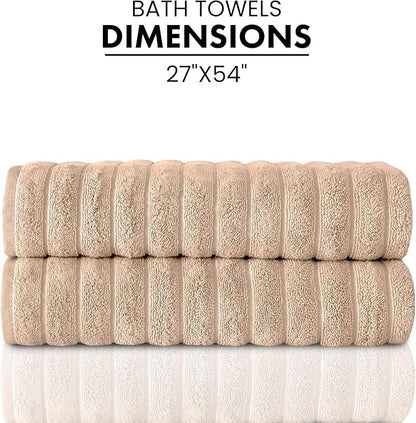 Classic Turkish Towels CTT Premium 2 Pack Bath Towels Set, Made