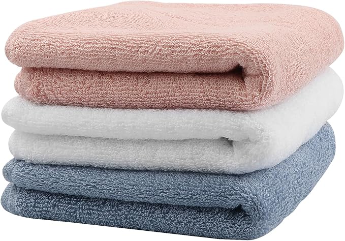 3 Pack 100% Cotton Wash Cloth, 13x29 Inch Highly Absorbent and Soft Feel