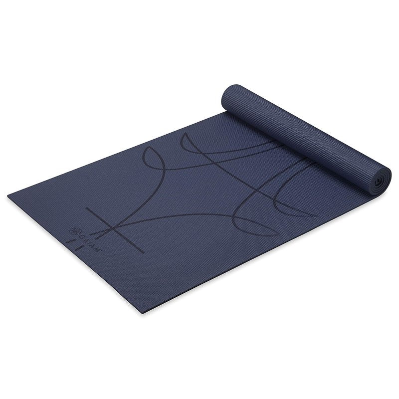 Gaiam Premium Print Yoga Mat, Marrakesh, 68"L x 24"W x 6mm Thick