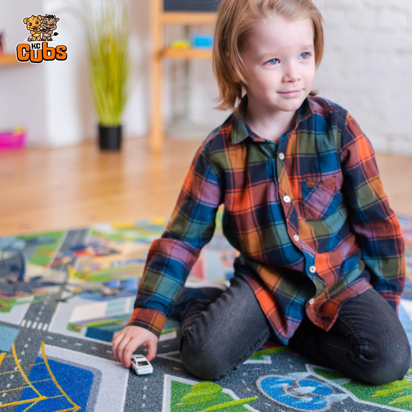 DC Comics Justice League Metropolis City Adventure Road Play Rug 3x5 | Kids Toy Car Play Mat Carpet for Toddler Classroom, Playroom & Baby Nursery