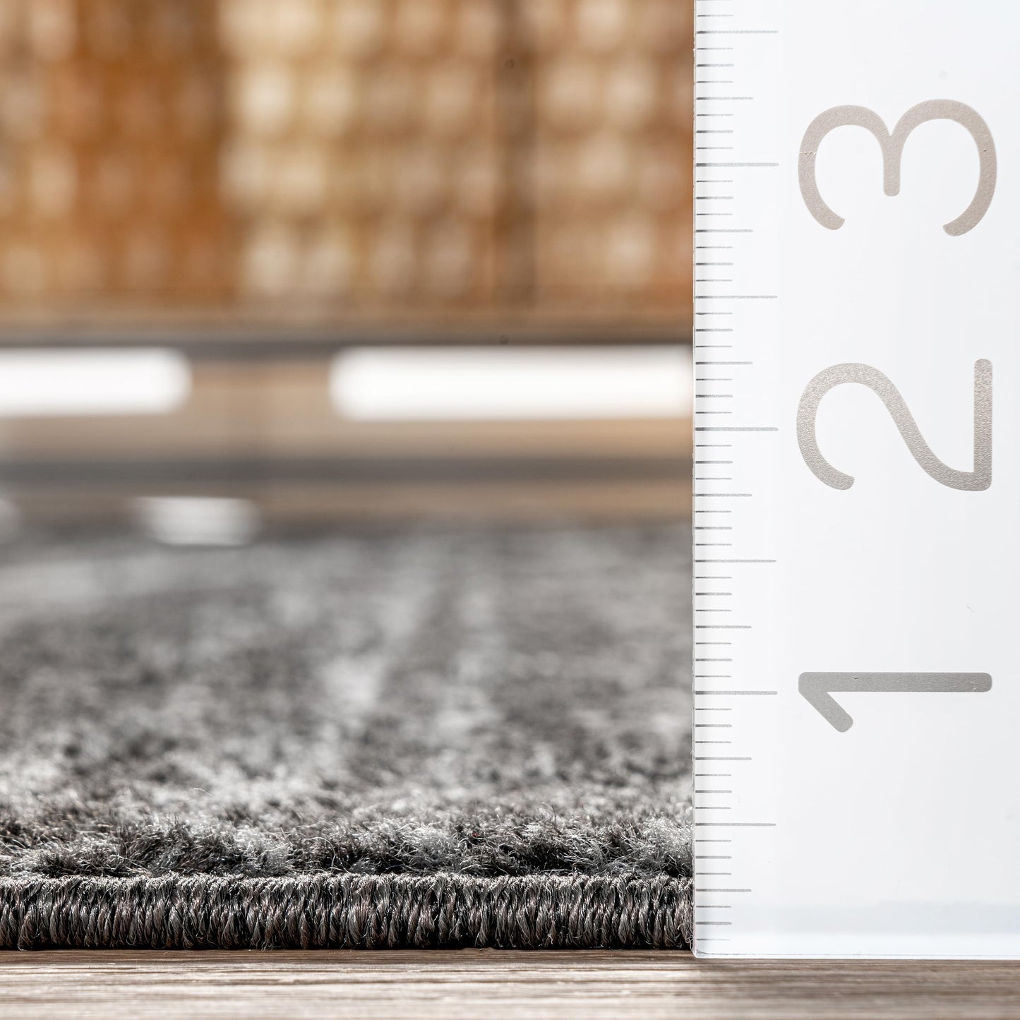 Nuloom Thigpen Charcoal/Grey, 4' x 6', Soft and Cozy, High Traffic, Stain Resistant, Easy Clean, Non-Shed, Durable Area Rug for Bedroom, Living Room, Dining Space, Den, Foyer, Entryway