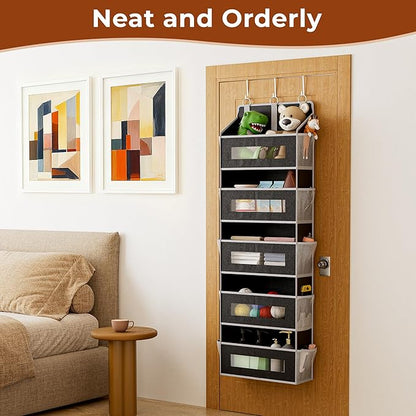 2 Packs 5-Tier Over the Door Storage Organizer