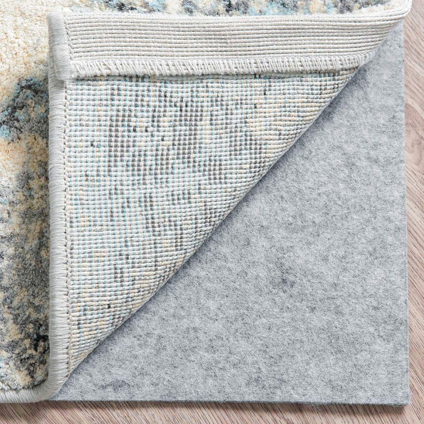 Premium Felt Rug Pad 4x6 Feet, Thick Rug Pads for Hardwood Floors, Laminate, Vinyl, Stone, Carpet & Tile, Under Rug Padding